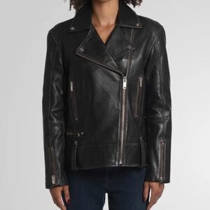 Bod & Christensen Women's Black Leather Jacket XS New With Tags